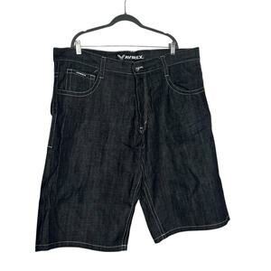 Avirex Dark Wash Y2K Relaxed Fit Denim Jean‎ Shorts Size 44B